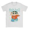 Crayon Shinchan Shiro Anime T Shirts Unisex Unisexs 100 Cotton Novelty Tshirts Crew Neck Tees Short Sleeve Tops Party