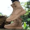 New Autumn Men's Boots Fashion Outdoor Men Hiking Boots High Top Breathable Men Desert Ankle Boots Non-slip Motorcycle Boots