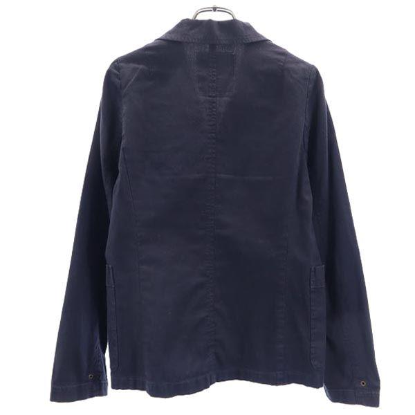 pas de calais cotton Striped tailored jacket 38 Navy blue Women Used