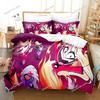 Fashion Cartoon Hazbinel Bedding Set Duvet Cover Set with Pillowcase Twin Full Queen King Bedclothes Bed Linen Home Textiles