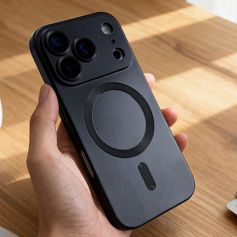 Luxury Metallic Paint Magnetic Phone Case For iPhone 17 16 15 14 Pro Max 16 15 Plus 17 Air For Magsafe Wireless Charging Cover