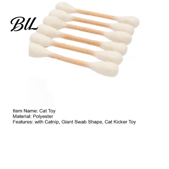 Indoor Cat Entertainment Toy 6Pcs Giant Swab Toys Soft Catnip Kick Boredom Relief Kitty Kicker Sticks for Kitten Teething Relieves Anxiety And