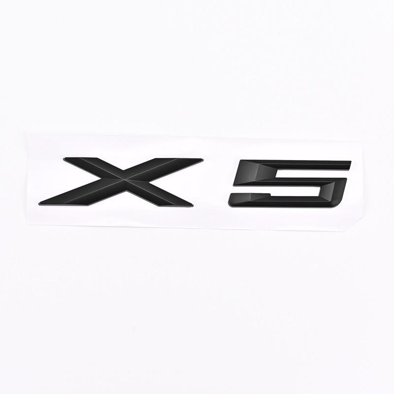 Compatible BMW X1, X3, X5, X6, X6 GT Emblem Badge for Modified Car Rear Trunk.