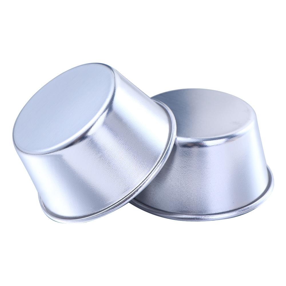 4Pcs Aluminum Zinc Zinc Alloy Individual Bakeware Tumblers Baking Tool Pudding Mould Egg Tart Mold Muffin Cup