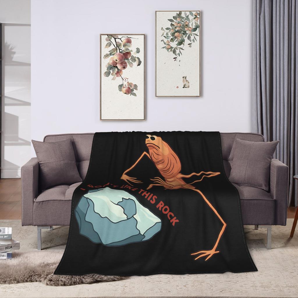 Marcus Der Wurm Weihnachten Weirdcore Weihnachtswurm Decken Korallenfleece Plüsch Winter Weiche Überwurfdecke für Bett Reise Teppichstück