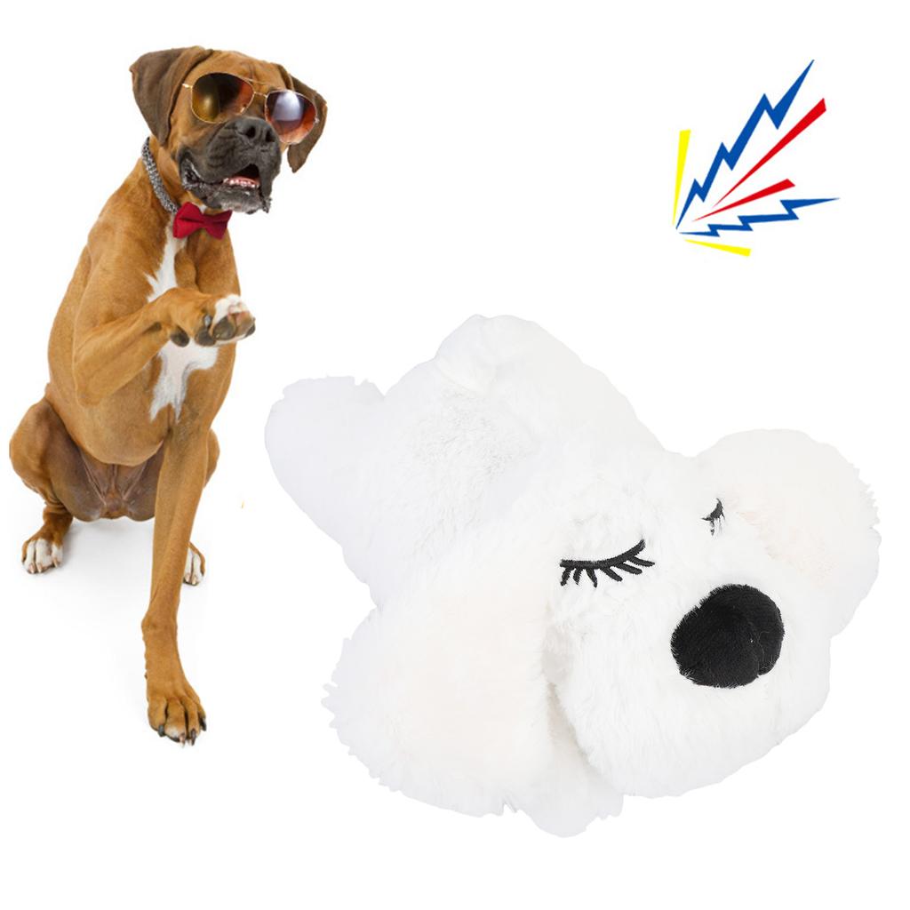 Heartbeat Puppy Toys Interactive Stuffed Animal Heartbeat Plush Toy for Pet Behavioral Sleep Calming Aid