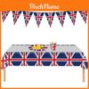 British Flag Party Supplies Set Commemorate The Platinum Jubilee 2022 With This Valuable Multi-functional Kit!