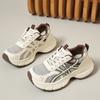 Leder Dad-Schuhe Damen 2025 Herbst neue dicksohlige erhöhende Schuhe Damen vielseitige und leichte lässige Sport-Damenschuhe