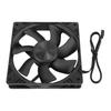 PC Case Fan 120mm PWM Intelligent Control MFDB Bearing Case Cooling Fan with 4 Pin Extension Cable 12V Black