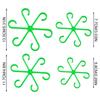 4PCS Plant Stem Support Clips Flower Stem Gathering Frame, Support Fixer Anti-Toppling, Hydroponic Branch Fixing Pot Rack