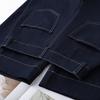 Damen Retro Dunkelblaue Cropped Weitbeinige Jeans - Frühjahr/Sommer Kollektion 2026