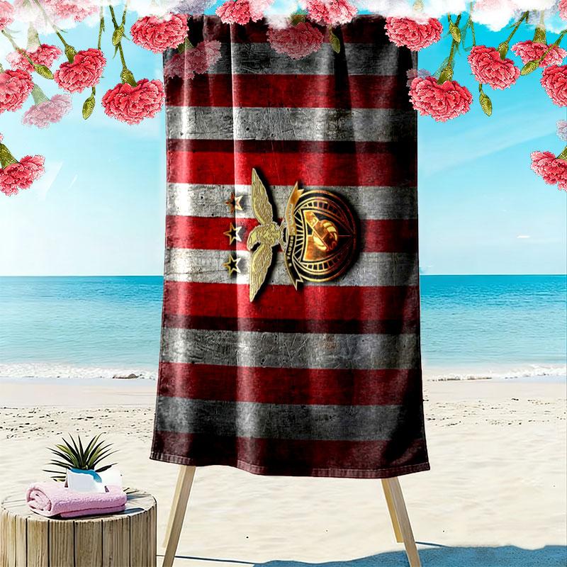 Sport Lisboa e Benfica Print Beach Towel, Large Soft Quick Dry Towel for Beach Camping Swimming
