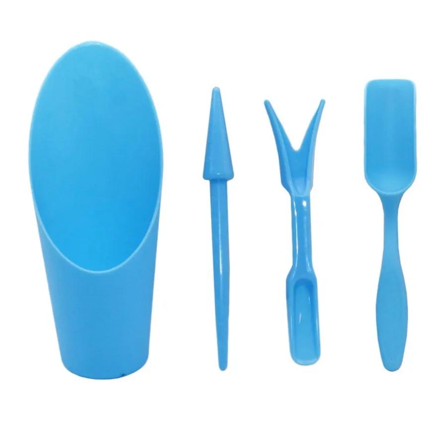 

1 комплект садовых плантаторов для посева суккулентов, пересадки саженцев, посадки, бонсай, удобрения, сверлильное устройство, аксессуары синий