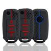 Silicone Car Key Cover Keychain For Vw Up Polo Golf 6 Passat B5 Touran Caravelle Jetta Caddy Touareg For Skoda Fabia Octavia A5