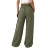 Women's Wide Leg Pants High Waist Loose Fit Pleated Bohemian Style Travel Casual Trousers with Pockets Summer Fashion Solid Color