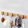 3/4/5 Hooks Door Back Hook Rack Creative Towel Rack Removable Sundries Storage Holder  Household