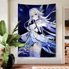 Skirk Genshin Impact Hanging Bohemian Tapestry Hanging Tarot Hippie Wall Rugs Dorm Japanese Tapestry