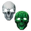 3D Skull Face Guard Glow In The Dark Lightweight EVA Fabric Realistic Design Halloween Headpiece Makeup Apparel Props