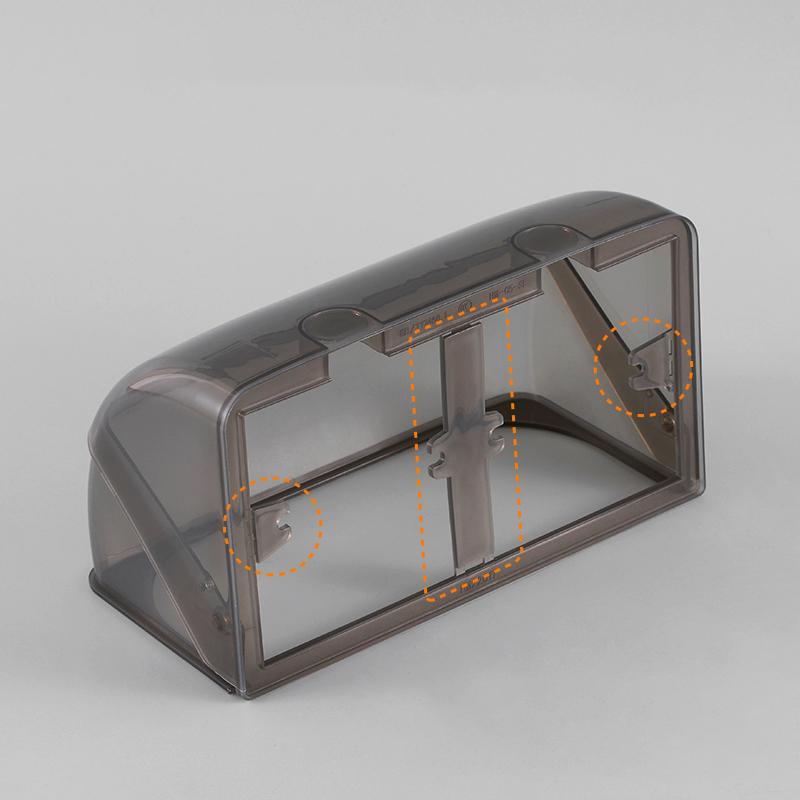 86 typ Wand Steckdose Wasserdichte Box Selbst-Adhesive Elektrische Stecker Abdeckung Bad Doppel Schalter Schutz Steckdose Spritzwassergeschützte Box