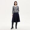 Women's College Style Detachable Collar Knit Top