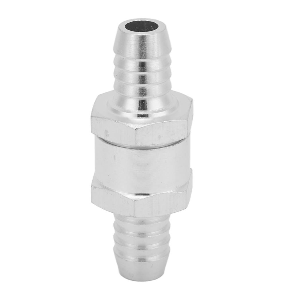 Aluminum Alloy Check Valve Non Return One Way Check Valve Aluminum Alloy Universal for Fuel Gasoline Oil Petrol Diesel Water