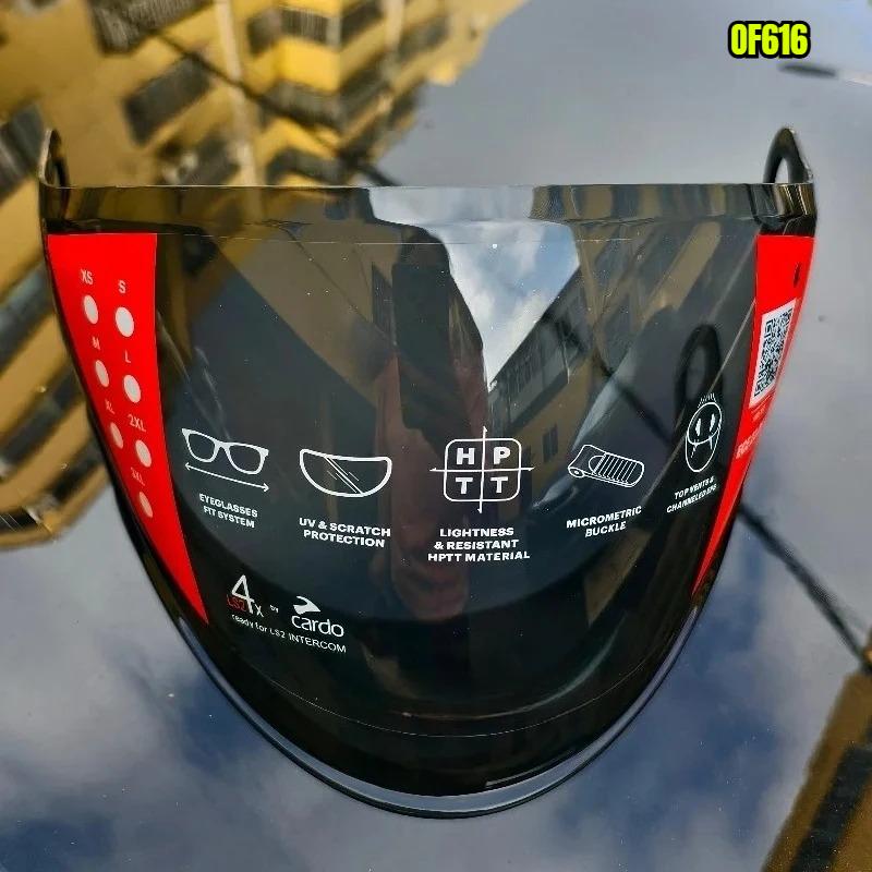 Caldo per LS2 AIRFLOW II Casco Jet Visiere Argentate, per LS2 OF616 Lente Casco, Casco Moto Open Face Lente Colorata