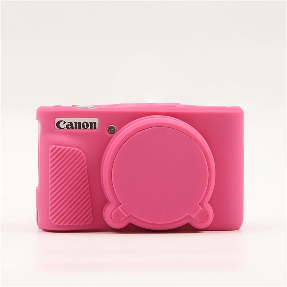 For SX740HS SX730HS Soft Rubber Silicone Case For Canon PowerShot SX740 HS SX730 Armor Body Cover Skin With Len Protector