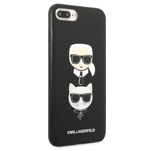Etui Do iPhone 7 Plus Karl Lagerfeld Hardcase Saffiano Czarne