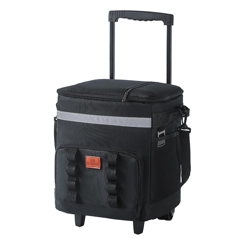 2021 Large Rolling Insulated Picnic & Food Delivery Bag with Wheels