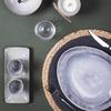 GREY DINNER PLATE FOR APPETIZERS Tierra 22x10