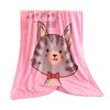 Factory direct sales wholesale foreign trade single-layer cartoon flannel children's blanket gifts coral fleece blanket afternoon leisure blanket