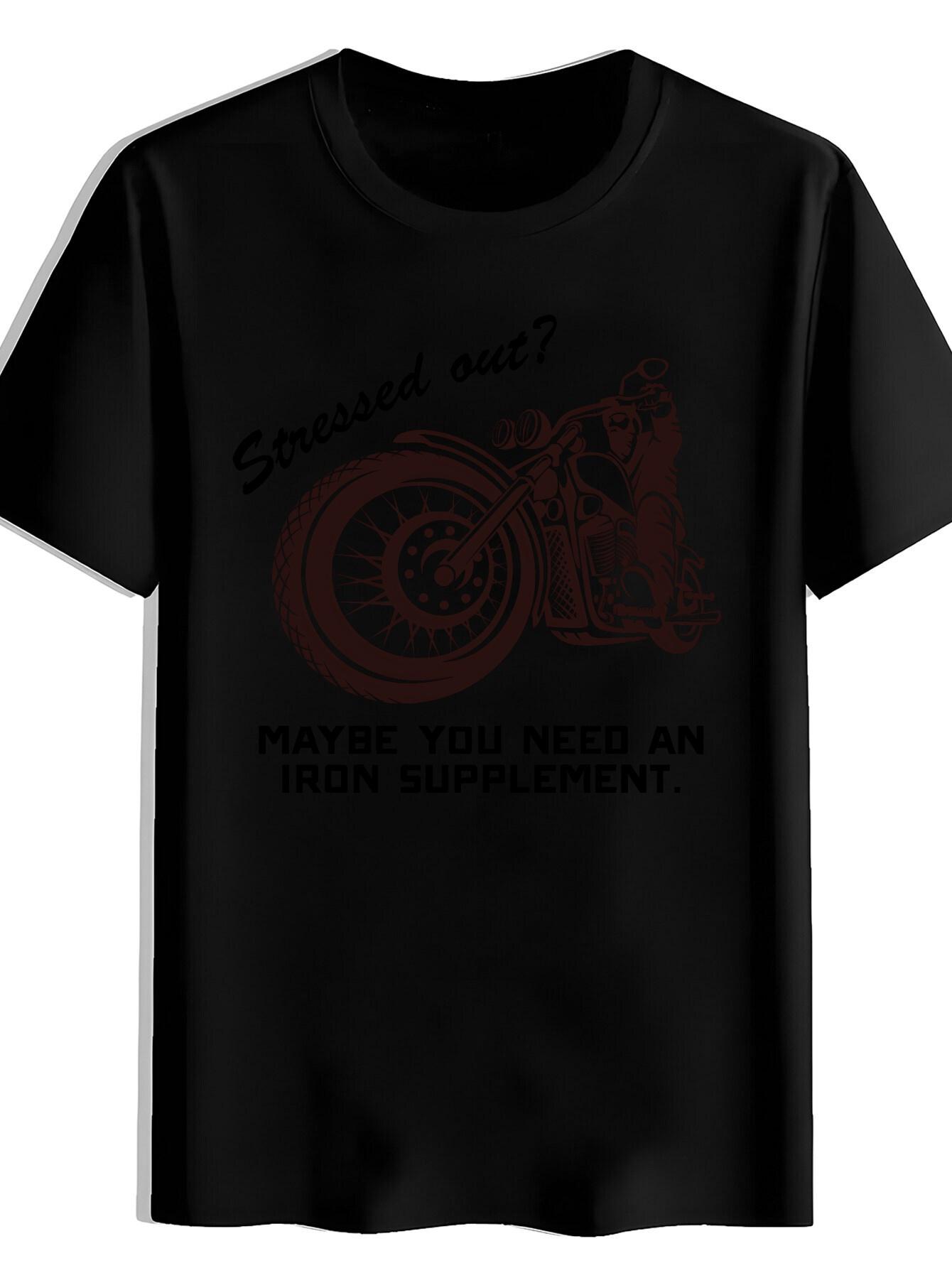 T-shirt A Short-Sleeved Featuring Vintage Elements L