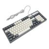 Gaming Keyboard RGB LED Backlight Mechanical Waterproof Compact 96 Keys USB Membrane Keyboard for Desktop Computer PC