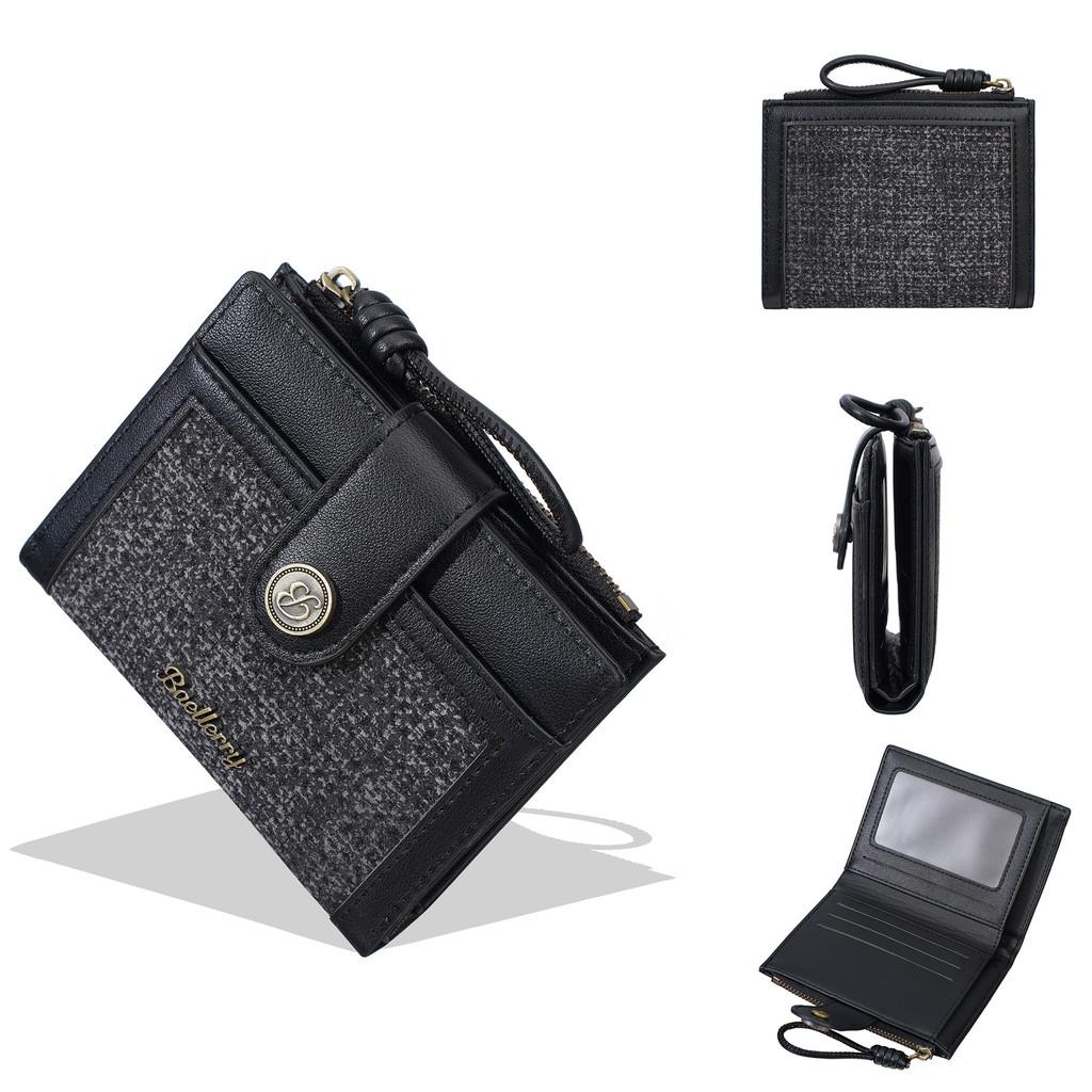 Crossborder Style Leather Wallet For Women With Multiple Card Slots And Zipper Coin Pocket