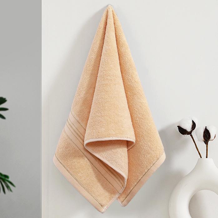 Gaoyang Dickes Reines Baumwoll-Weiches Wasserabsorbierendes Handtuch, Einfarbig, Erwachsenen-Waschlappen