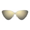 Balenciaga Logo Acetate Irregular Shape Sunglasses Men sunglasses Silver BB0191S005