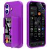 Apple 17 Pro Max Anti-Drop Mirror Stand Case with Side-Opening Card Holder