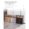 HNYH Large Stainless Steel Hotel Trash Can with Ashtray