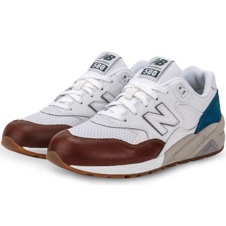 New Balance NB 580 Retro Sports Shoes Unisex Sneakers White Blue Brown MRT580NM