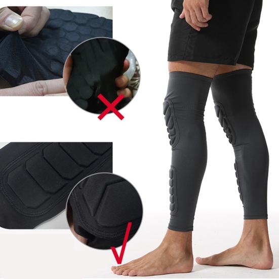 1Pc Knee Pad Super Soft Sweat Absorption Anti-Slip Long Leg Sleeve Bandage Compression Knee Brace Sports Supplies