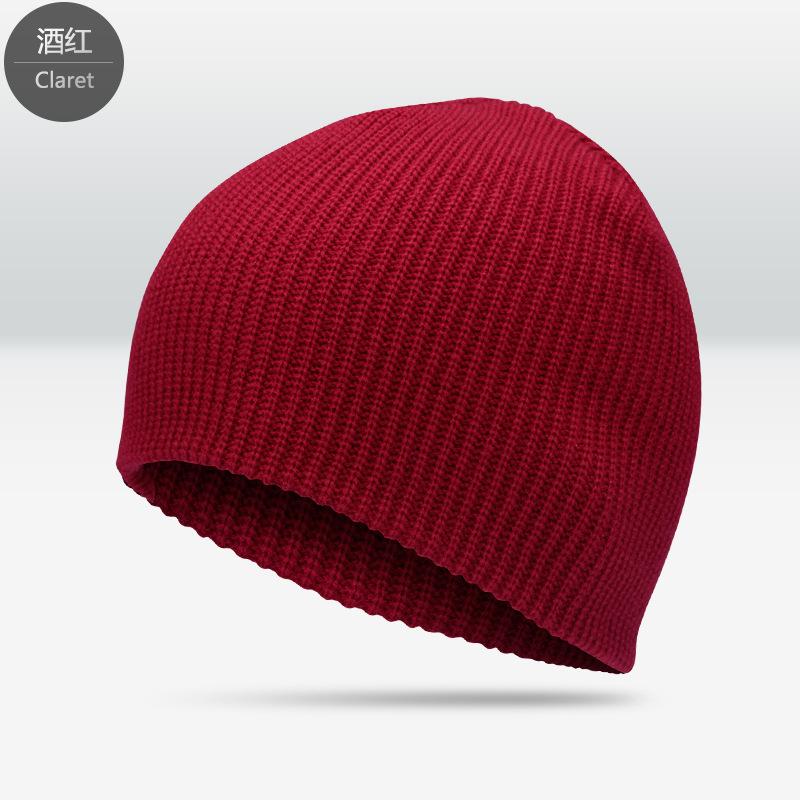 Autumn and winter thin wool hat men's hat women's knitted hat men's warm trendy headhat children's hat cold hat melon fur hat