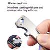1Pcs Mini Emergency Disassembly And Delivery Knife 4-In-1 Multifunctional Portable Keychain Small Knife Pendant Bottle Opener