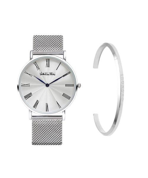 [VALENTINO RUDY] Мужские металлические часы VALENTINO RUDY Набор-коллаборация VR1117B-WTWT FREE