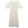 SNIDEL 20ss SWFO202033 embroidery Short sleeve Punching Lace Stack one piece Women Used