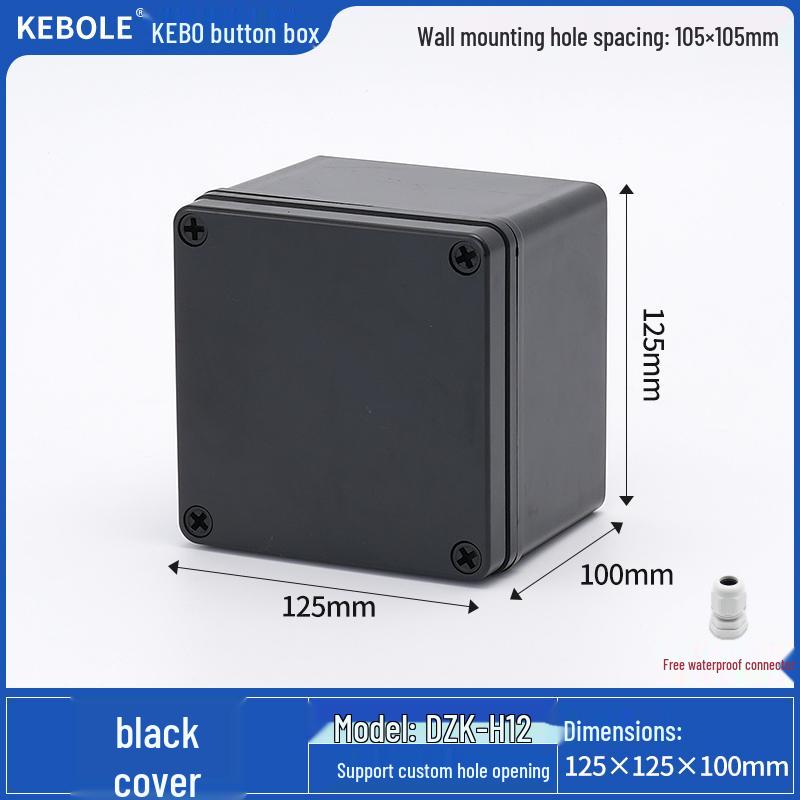 Transparent Waterproof ABS Plastic Junction Box for Indoor/Outdoor Power Supply & Monitor