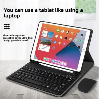 10.2-12 Inch iPad Keyboard Case with Bluetooth Colorful Backlit Stylus Holder Protective Cover