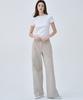 MALOUPE 2171 Stretch Lightweight Wide Pants (Beige)