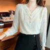 NaVaVa Women LoVely Pearl Lace V Neck Long sleeVe Blouse Nb3004