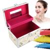 Large Capacity Makeup Bag, Eyelash Extension Tool Storage Box, Aluminum Alloy, Sturdy, Double Layer