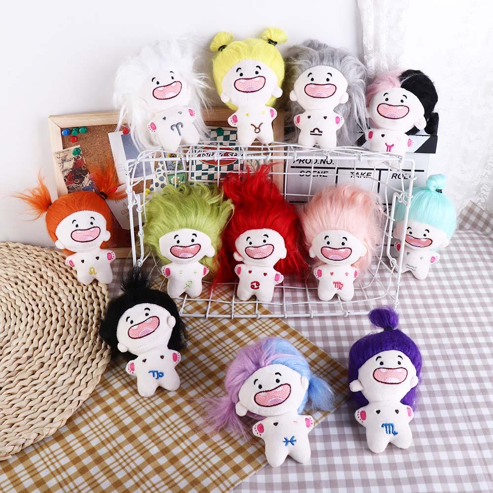Hair Funny 12 Constellations Toothless Dolls Keyring Toothless Cotton Plush Doll Diy Hairstyle Baby